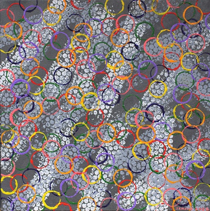 Circles I
Acrylic on Canvas
18" H x 18" W x 0.75" D
2008
$325